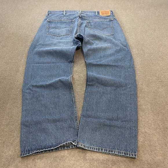 Levis 559‎ Jean Mens 38x30 Baggy Blue Straight Relaxed Y2K Fit Distressed Denim - Picture 1 of 15